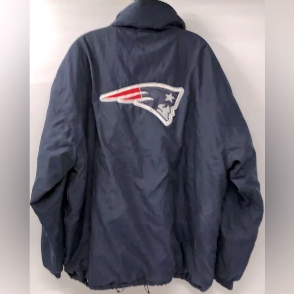 [NFL] Vintage New England Patriots NFL Navy Blue Outdoor Winter Jacket Men's XXL - Picture 2 of 8